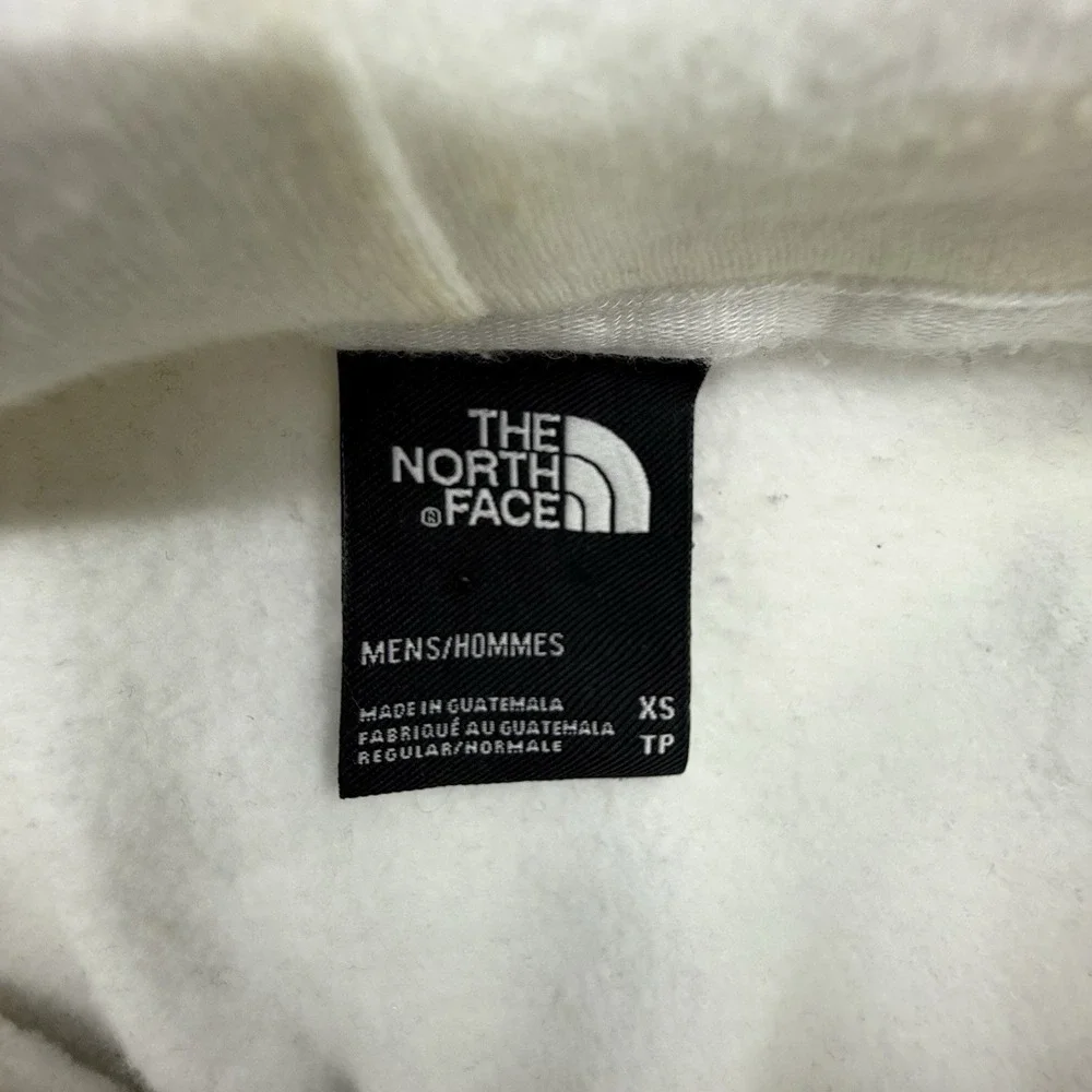 The North Face‎ Hoodie Mens XS Beige Pullover Fleece Logo Sweatshirt Graphic